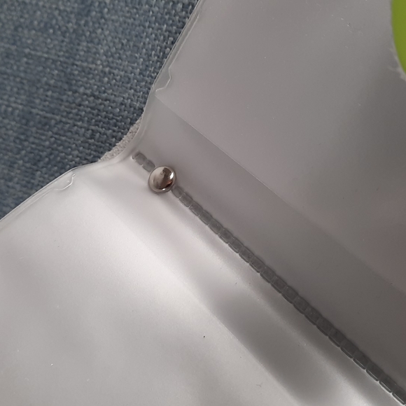 Pink Green Patent Leather Business Credit Photo Card Cards Wallet ***As Is Flaw - Picture 4 of 7